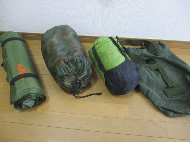 #Montagna кемпинг коврик спальный мешок 2 пункт + one плечо парусина сумка /4 пункт 