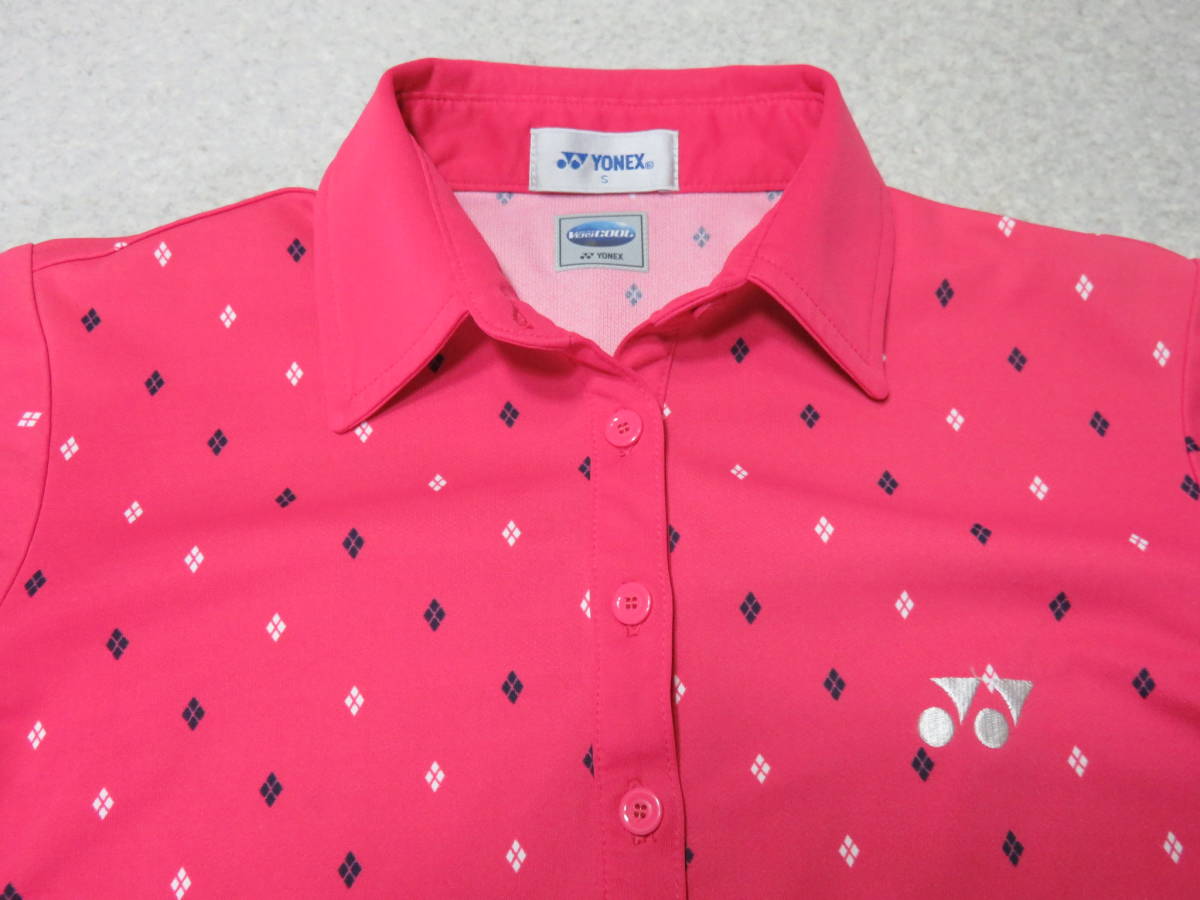  superior article YONEX badminton game shirt pink pattern dressing up lady's S