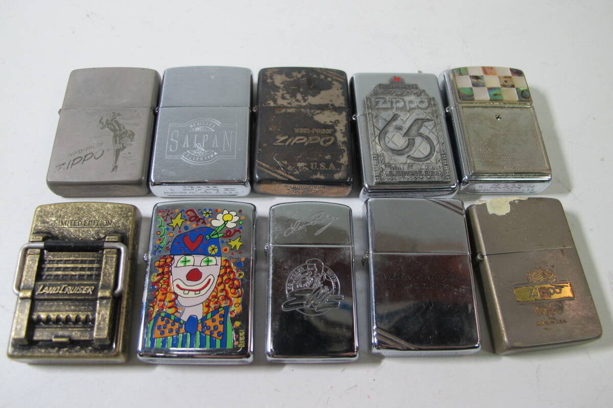 18A★ZIPPO　１０本　まとめていろいろ　アンティーク　ビンテージ　_画像1