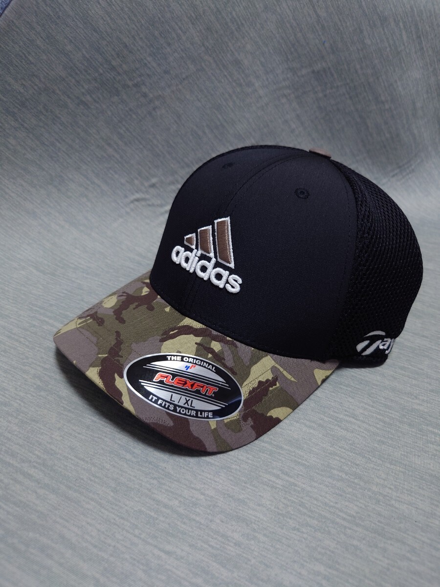 [L/XL] Adidas adidas Golf cap hat Taylor meido large CAP camouflage new goods unused taylormade