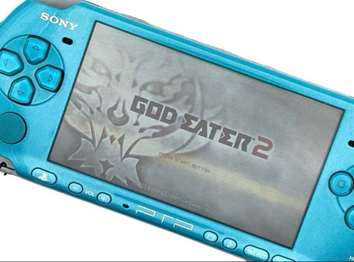 SONY PSP-3000 初音ミクモデル+バッテリー＋充電器　PlayStation Portable 本体　グリーン　