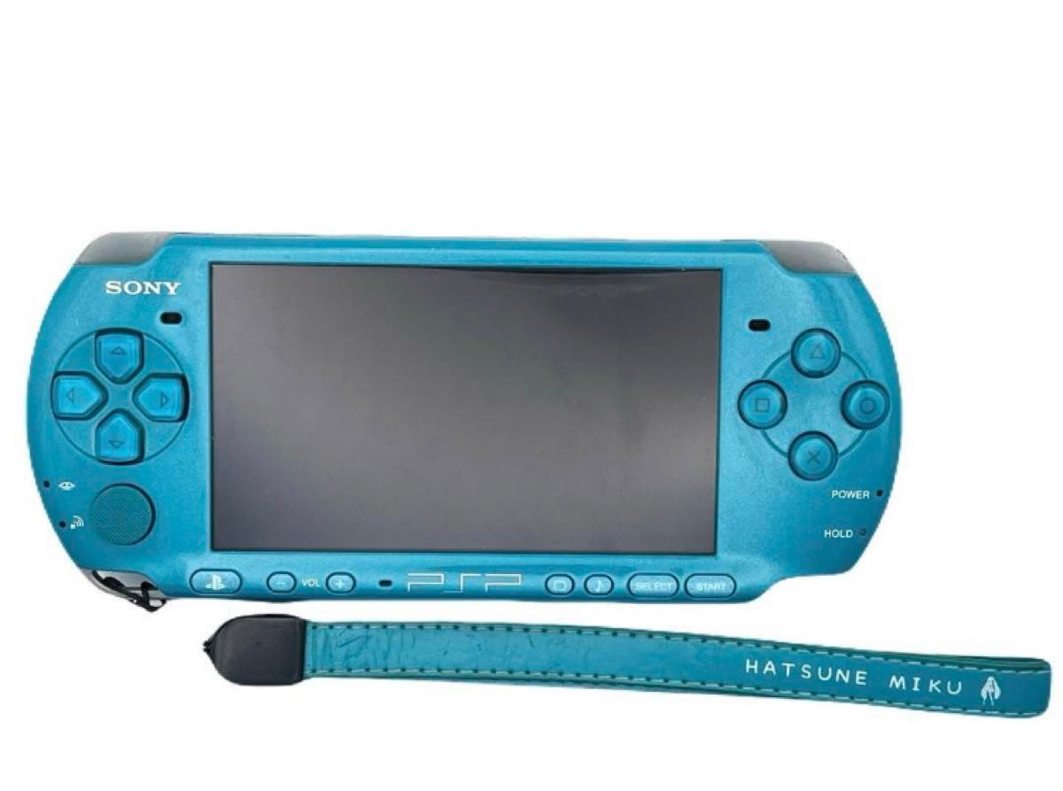 SONY PSP-3000 初音ミクモデル+バッテリー＋充電器　PlayStation Portable 本体　グリーン　