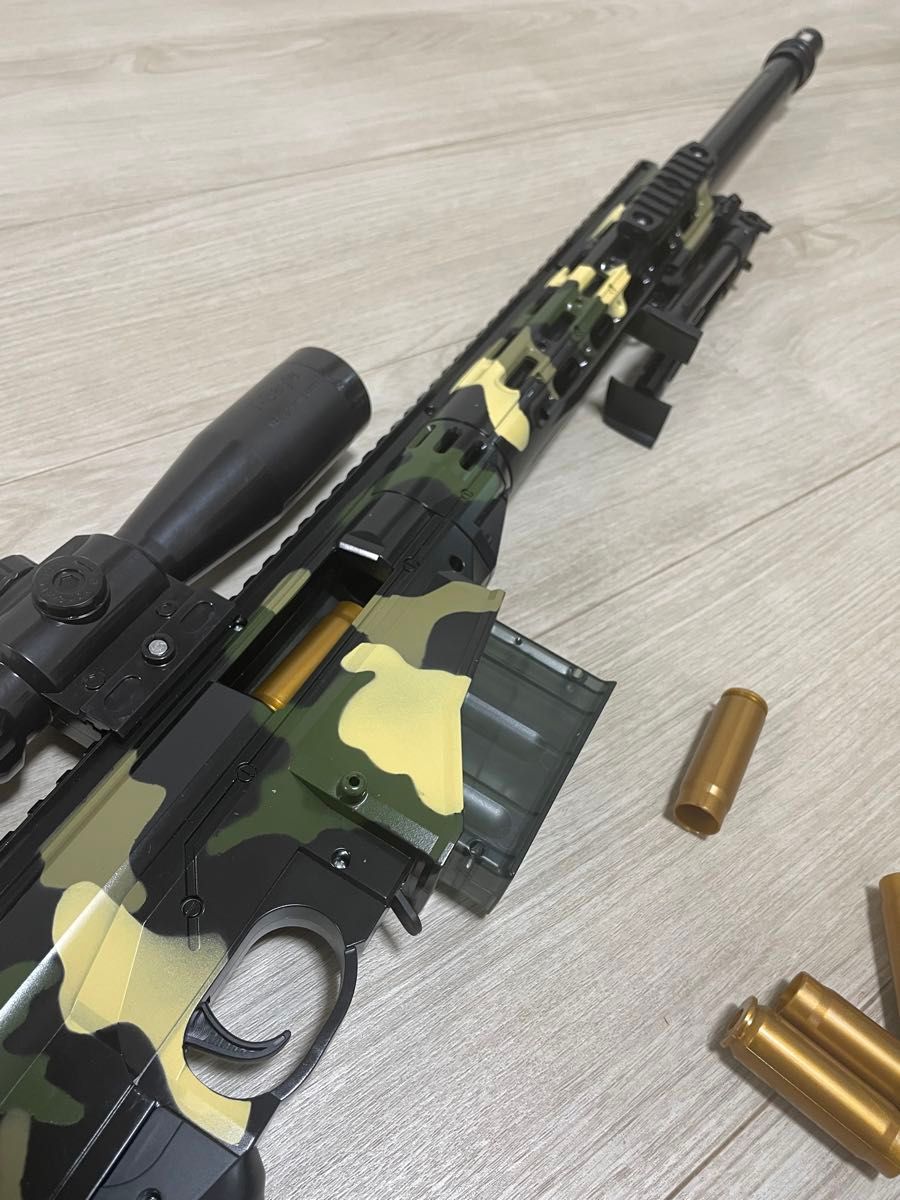 エアコキ ナーフガンブローバック排莢式スポンジ弾 MSR 338 STDナーフ銃　ナーフガン