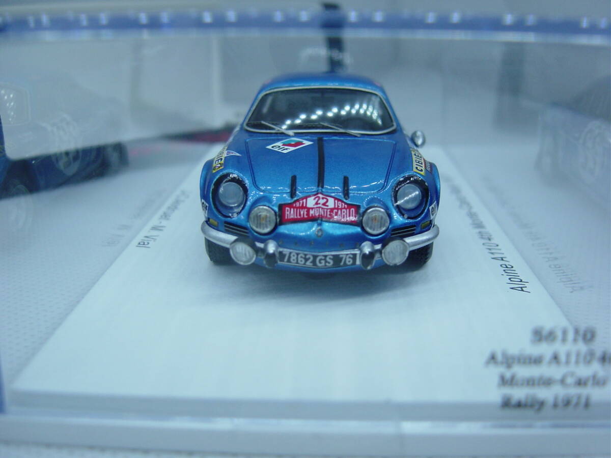 送料350円～ spark 1/43 Alpine A110 4th Monte Carlo Rally 1971 #22 J-C Andruet/M.Vial アルピーヌ モンテカルロ ラリー_画像3