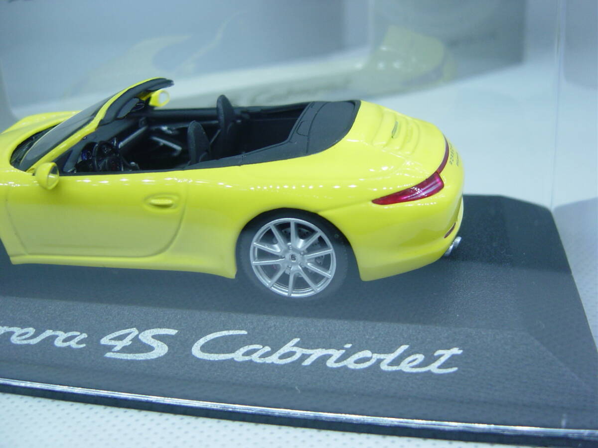 送料350円～ MINICHAMPS ポルシェ別注 1/43 Porsche 911 (991) Carrera 4S Cabriolet 2012 カレラ カブリオレ_画像5