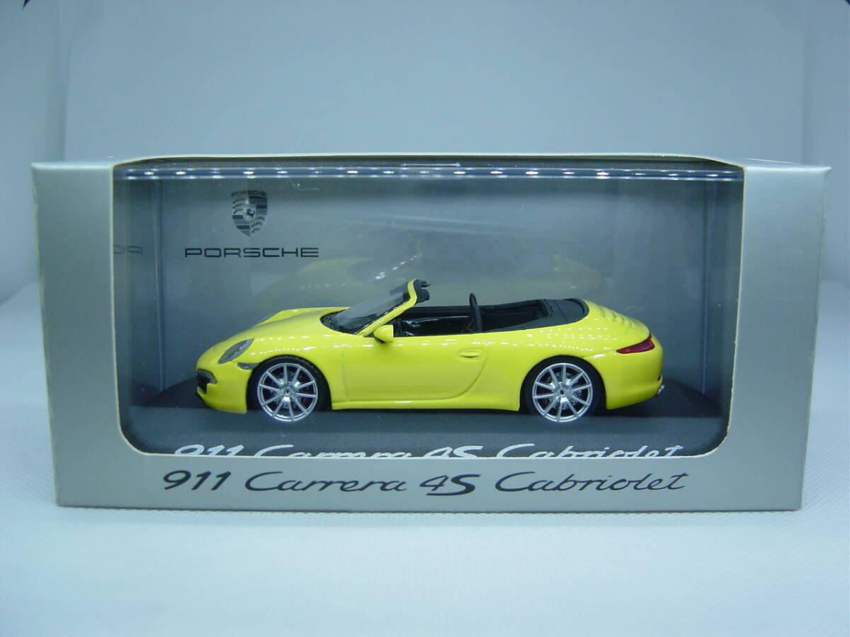 送料350円～ MINICHAMPS ポルシェ別注 1/43 Porsche 911 (991) Carrera 4S Cabriolet 2012 カレラ カブリオレ_画像1