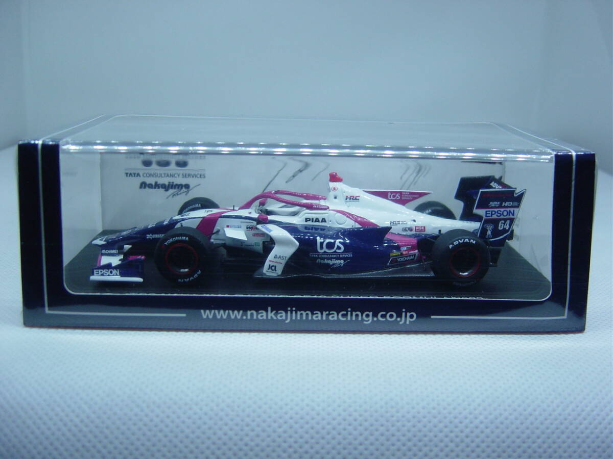 送料350円～ spark ナカジマレーシング別注 1/43 TCS NAKAJIMA RACING SF19 SUPER FORMULA 2022 #64 山本尚貴 大湯都史樹 サイン入り