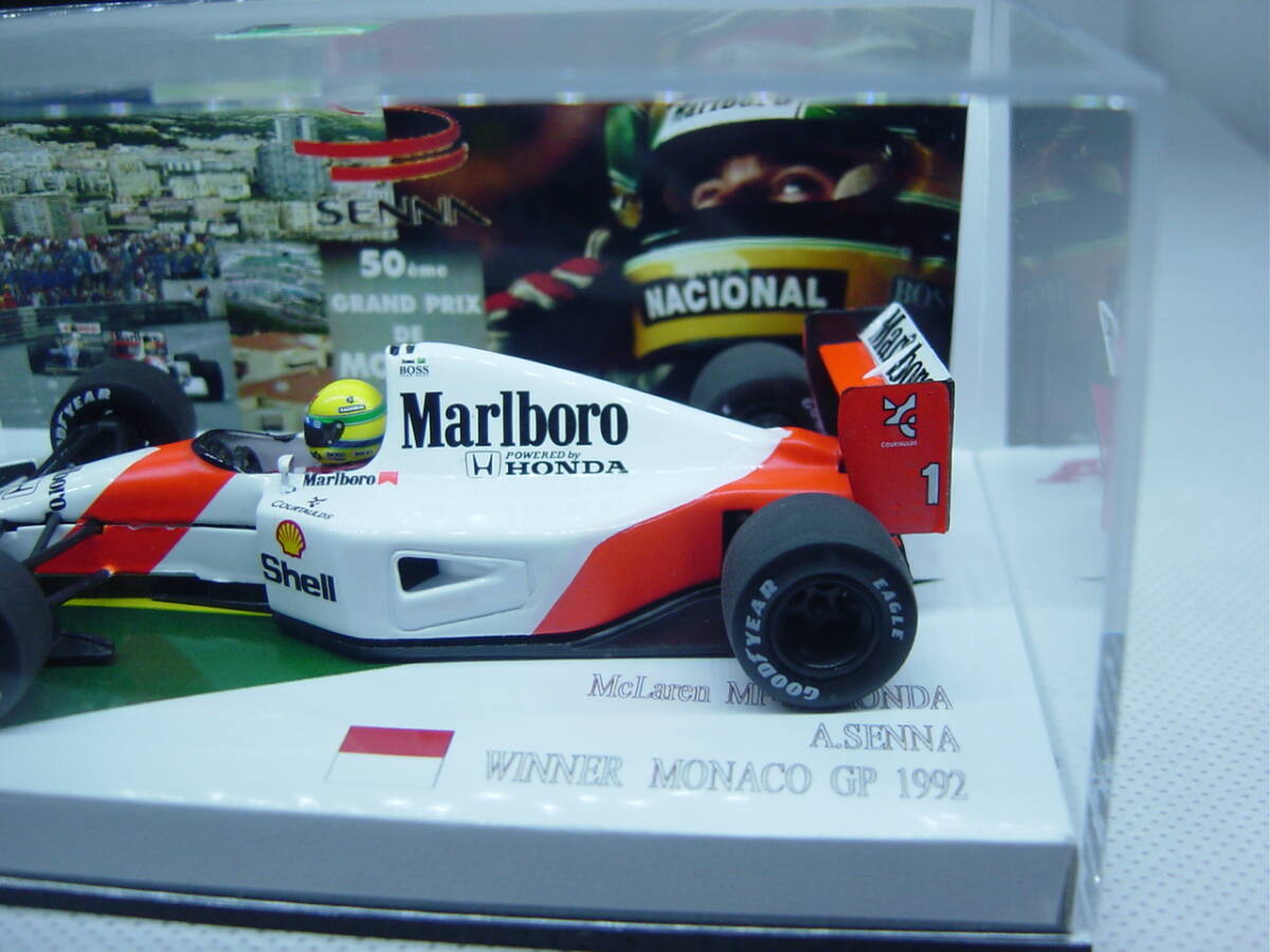 送料300円～ MINICHAMPS 1/43 McLaren MP4-7 1992 #1 A.Senna マクラーレン セナ マルボロ Marlboro仕様_画像4