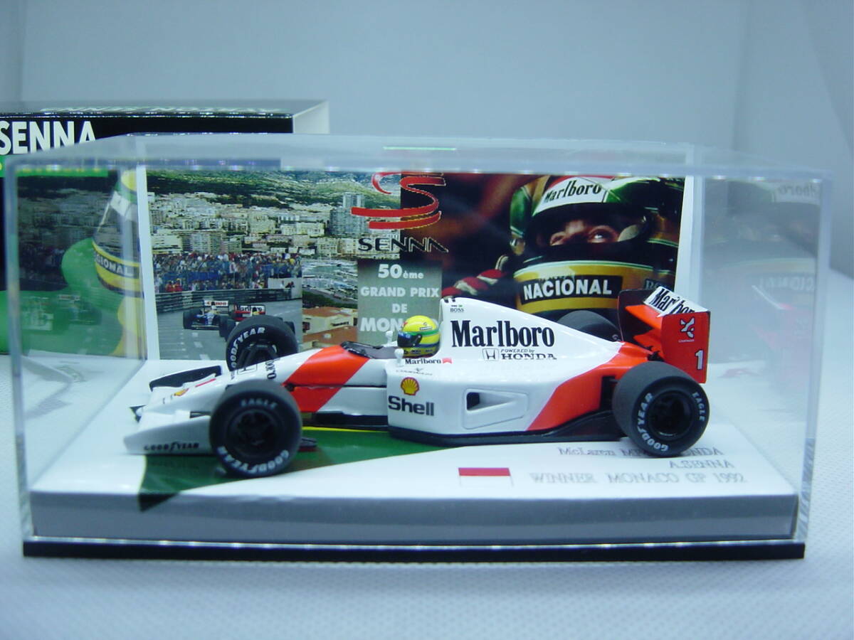 送料300円～ MINICHAMPS 1/43 McLaren MP4-7 1992 #1 A.Senna マクラーレン セナ マルボロ Marlboro仕様_画像1