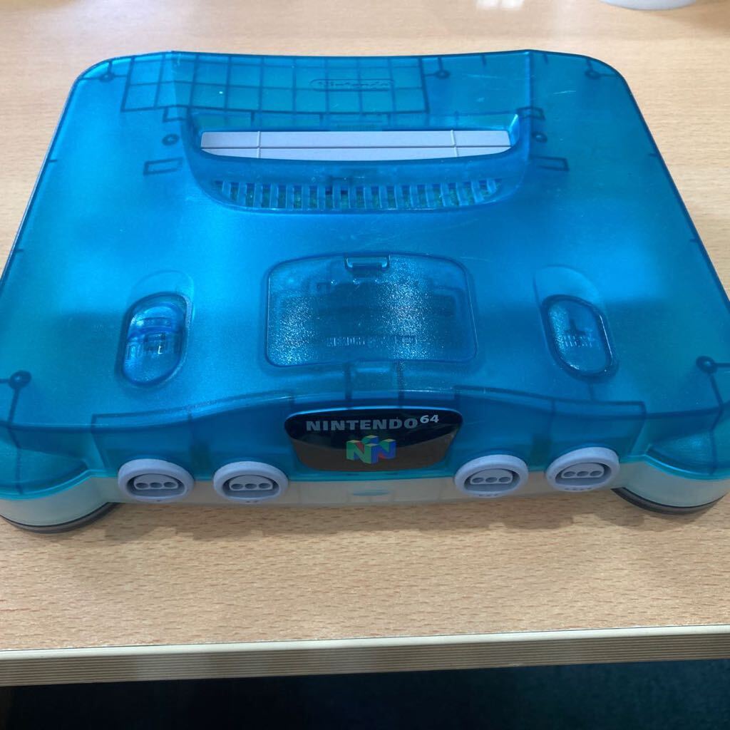 【Nintendo 64】クリアブルー 本体_画像1