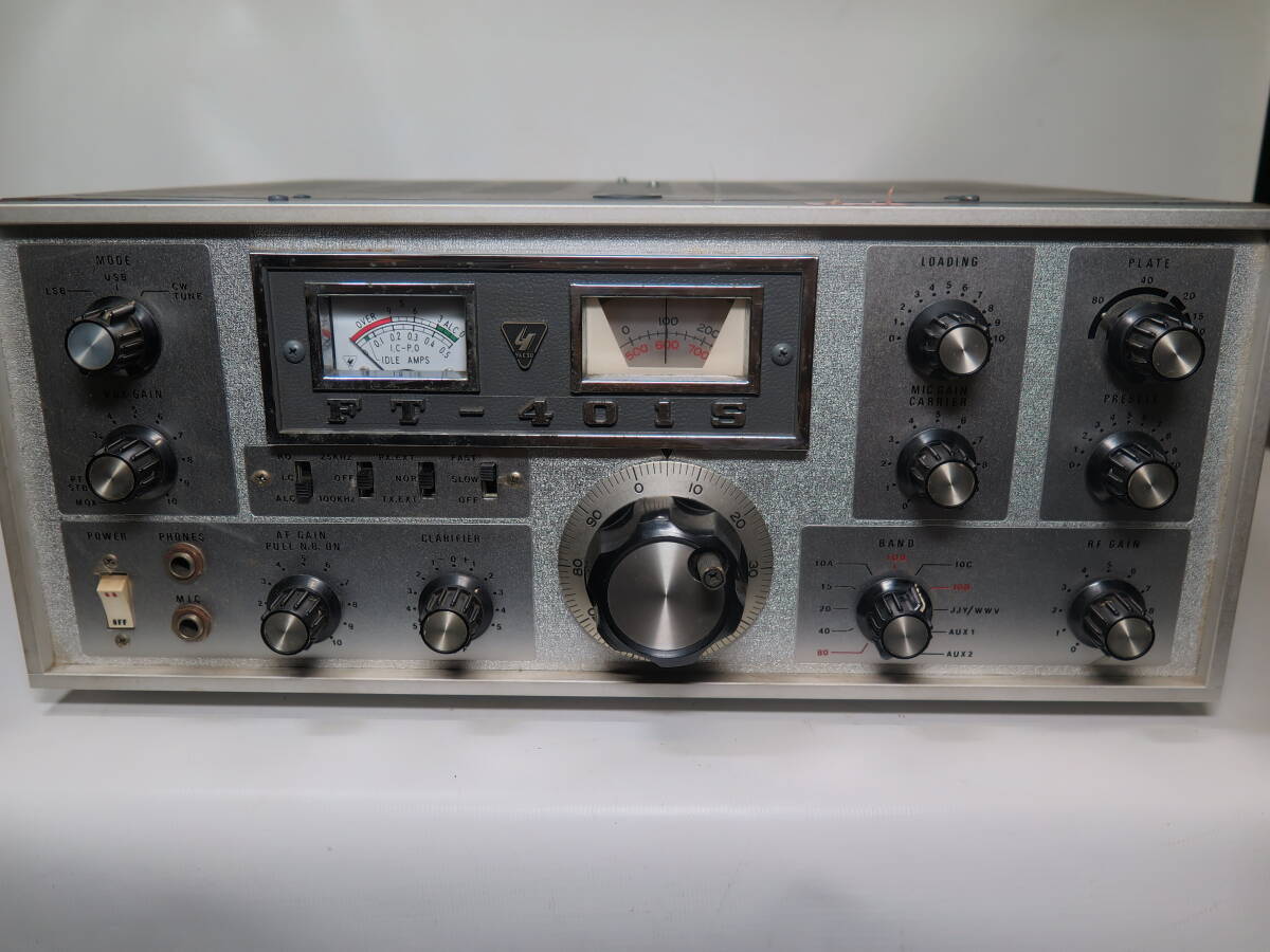 YAESU MUSEN FT-401S トランシーバー/無線機/真空管式/アマチュア無線 通電のみ確認済 格安！_画像1