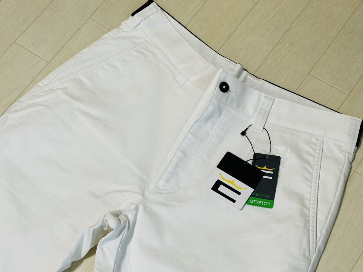  new goods * Cobra Golf COBRA GOLF Logo embroidery waist rubber specification . sweat speed . stretch pants * spring summer * white * size M(w78)* postage 185 jpy 