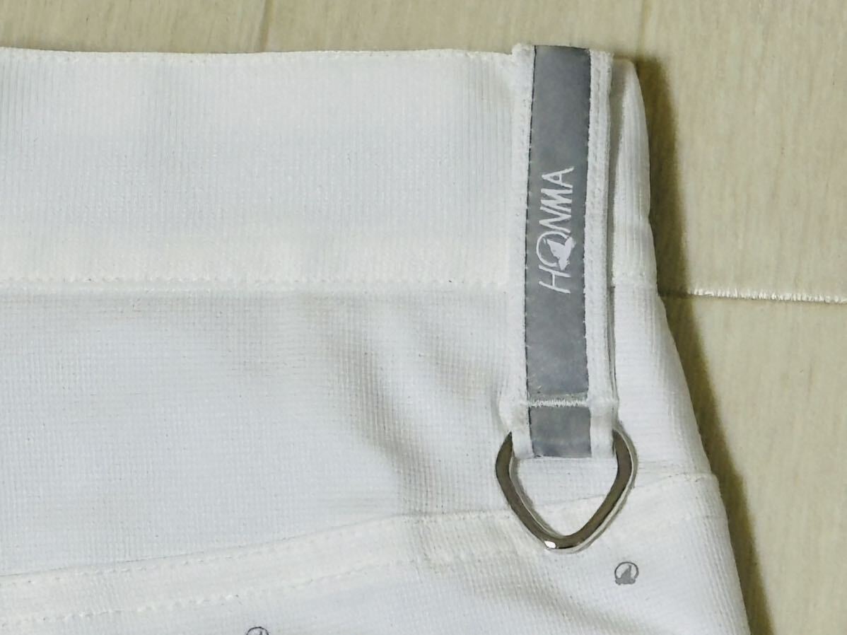  новый товар * Honma Golf HONMA GOLF монограмма дизайн логотипа правый боковой карман COOLMAX тонкий стрейч брюки / весна лето / белый /w88/ стоимость доставки 185 иен 