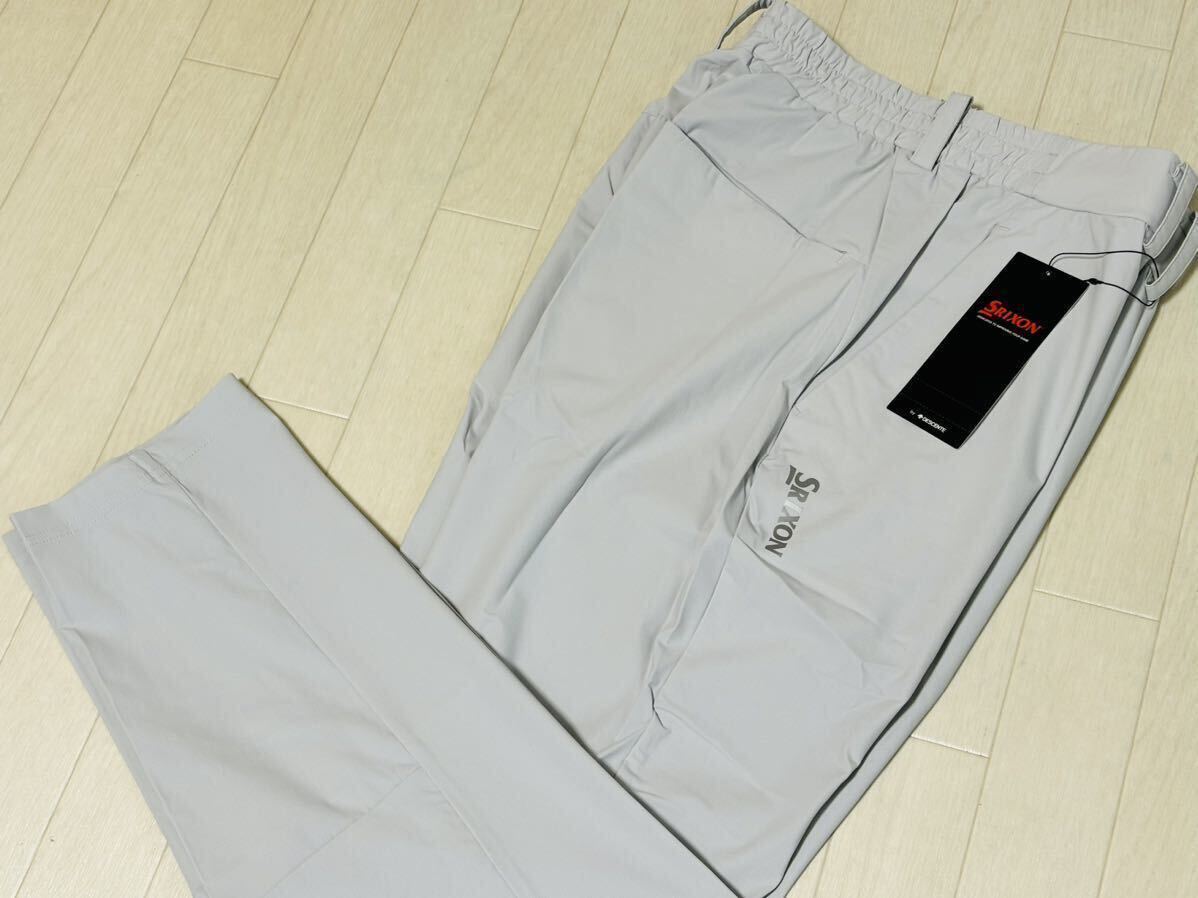  new goods * Srixon by Descente ZERO ROUND contact cold sensation 9 minute height stretch pants / spring summer / gray / size M(w76-84)/ postage 185 jpy 