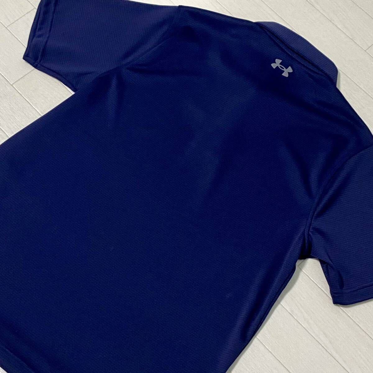  новый товар * Under Armor heatgear. пот скорость . рубашка-поло с коротким рукавом UA Tech Polo/ темно-синий / размер L(LG)/ стоимость доставки 185 иен 