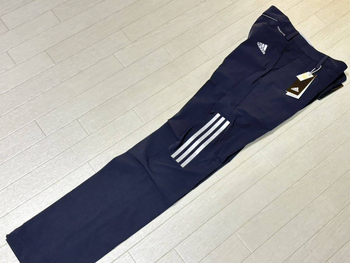  новый товар * Adidas Golf s Lee полоса s. пот скорость .EX стрейч длинные брюки * весна лето * черный *w88* стоимость доставки 185 иен 