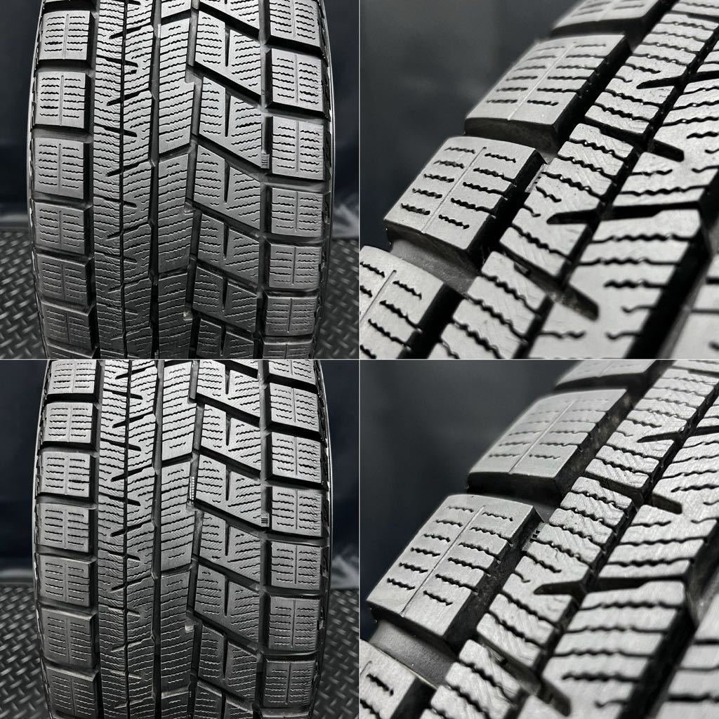 8.5～9分山★ヨコハマ iG60 185/65R15＆社外アルミ 4本 №240216-S1 アクア ノート デミオ マツダ2等/4H 100*15インチホイールスタッドレスの画像3