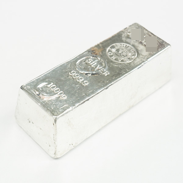 中古AB/使用感小 インゴット 純銀 インゴット 1kg 石福金属 銀地 中古AB/使用感小 インゴット 純銀 インゴット 1kg 石福金属 銀地