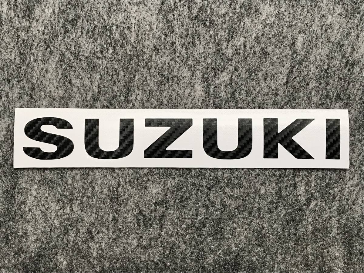 ◆SUZUKI リアエンブレム ステッカー◆カーボン◆ジムニー＆シエラ◆JB23/JB43/JB64/JB74◆シール◆スズキ◆バックドア・エンブレム_画像3