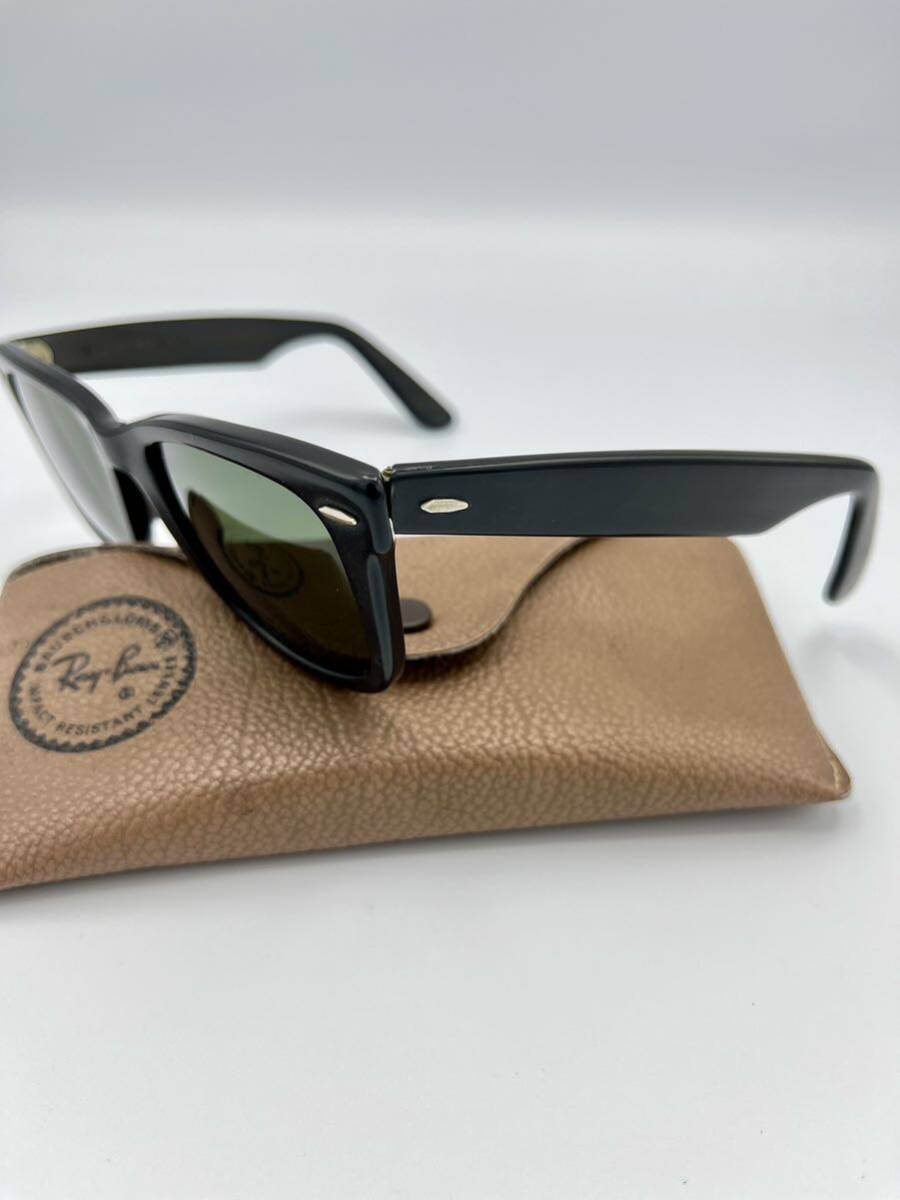 【程度良好】ヴィンテージ B&L RayBan サングラス B&L5022 Wayfarer 芯なし レイバン ウェイファーラー Ray-Ban 木村拓哉 ボシュロム の画像2