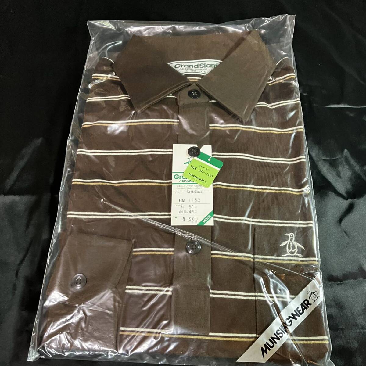 マンシングウェア GM1152 Lサイズ 長袖 ポロシャツ ウェア ゴルフ 日本正規品 当時物 ヴィンテージ 新品、未使用 の画像1