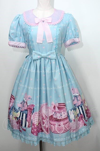 Angelic Pretty /Lovely Toyboxワンピース サックス S-24-04-03-092-AP-OP-AS-ZS_画像1