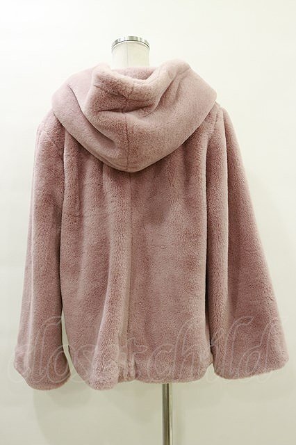 axes femme / fur hood jacket M pink H-24-02-04-1065-AX-JA-NS-ZT-C028