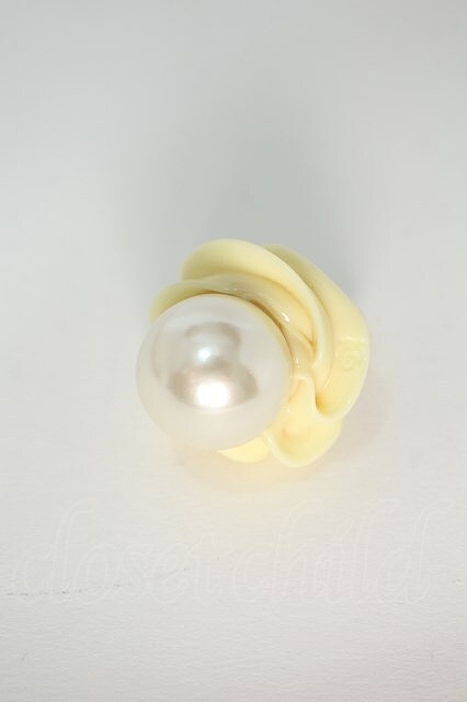 Q-pot. / ACC Mint Creamy White Pearl Jewel Whip ring off S-24-04-22-011-QP-AC-UT-ZS