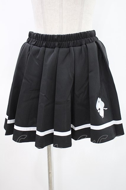 NieR Clothing / 配色プリーツミニスカート 黒 H-24-04-23-004-PU-SK-KB-ZH_画像1