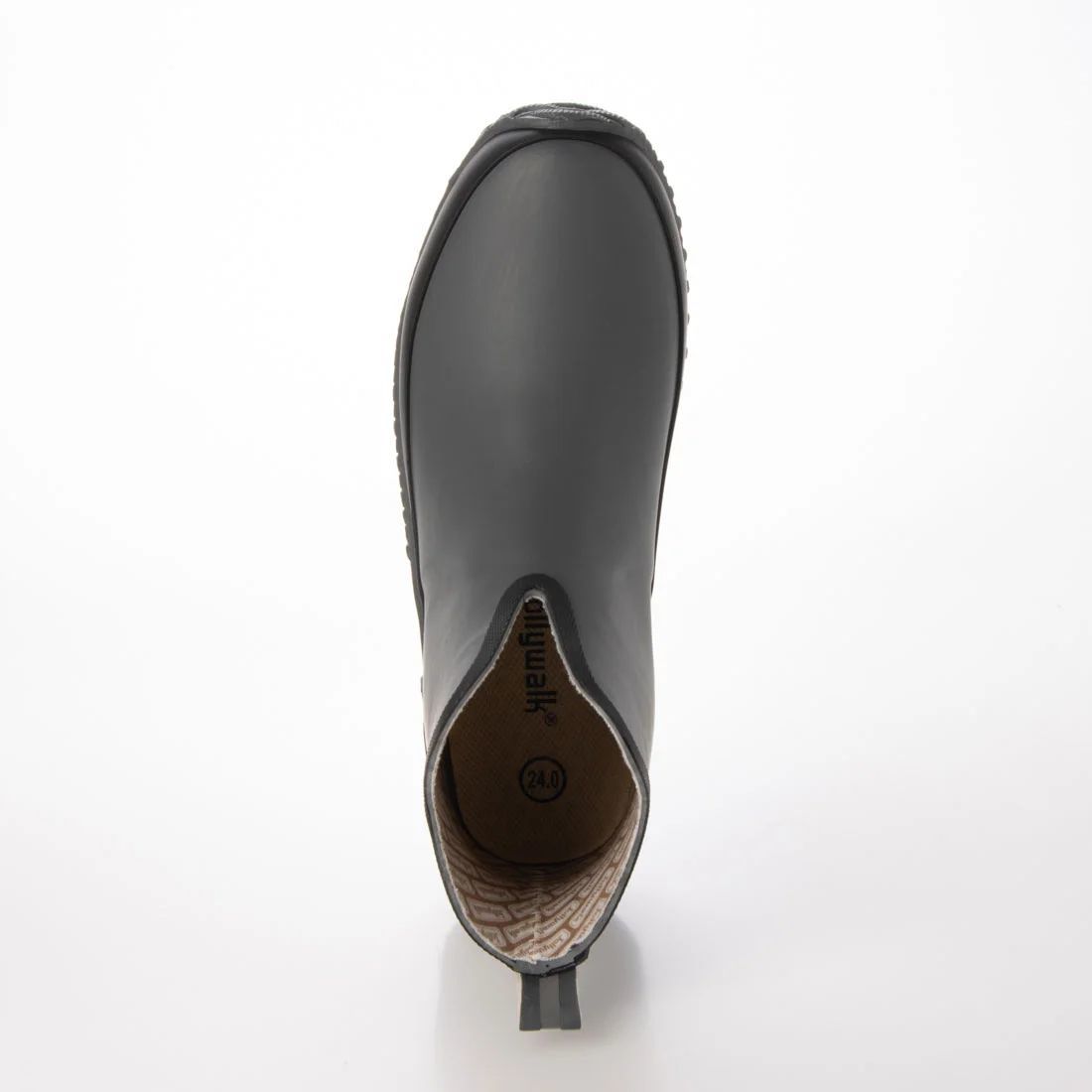メンズレインブーツ　レインシューズ　長靴　雨靴　天然ゴム素材　新品『20089-gry-275』27.5cm　在庫一掃セール