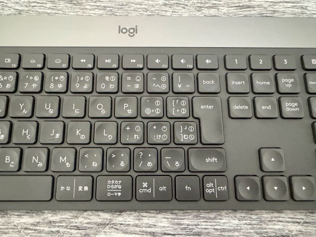 【動作確認済】Logicool KX1000s bluetooth CRAFT Unifying Windows Mac対応 薄型 KX1000 ロジクール キーボード ワイヤレス 無線の画像3