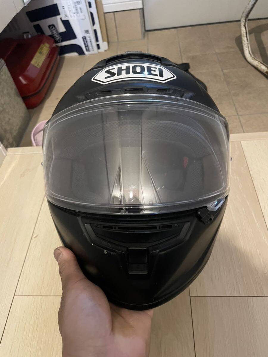 SHOEI ショウエイ フルフェイスヘルメット x-fourteen Lサイズ 59cm マットブラック 中古 ピンロック付 オートバイ用ヘルメット 格安 激安_画像6