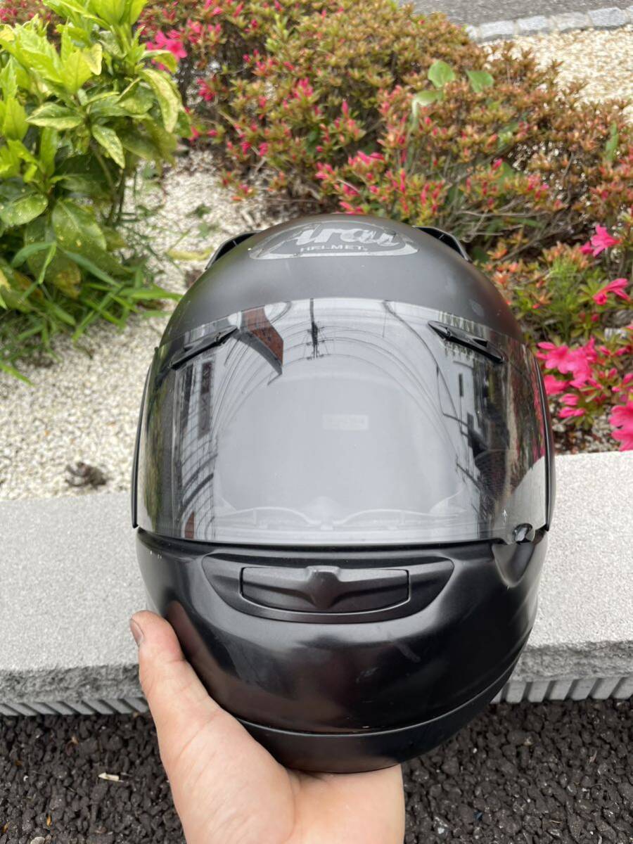 Arai アライ フルフェイスヘルメット Astro IQ 61-62cm XLサイズ マッドブラック 中古 オートバイ用ヘルメット_画像1