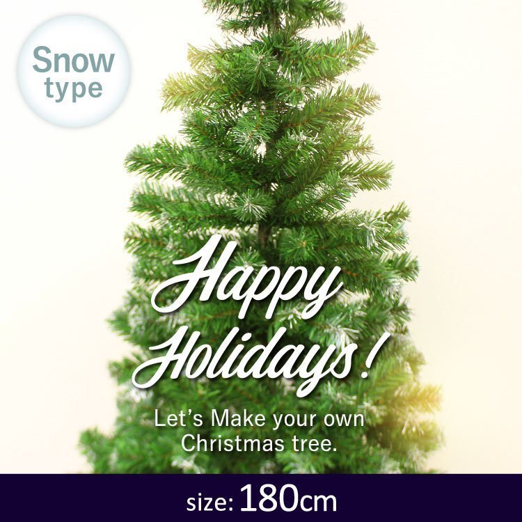  Christmas tree 180cm snow cosmetics attaching Northern Europe Xmas decoration nude tree stylish slim construction easy recommendation ornament 