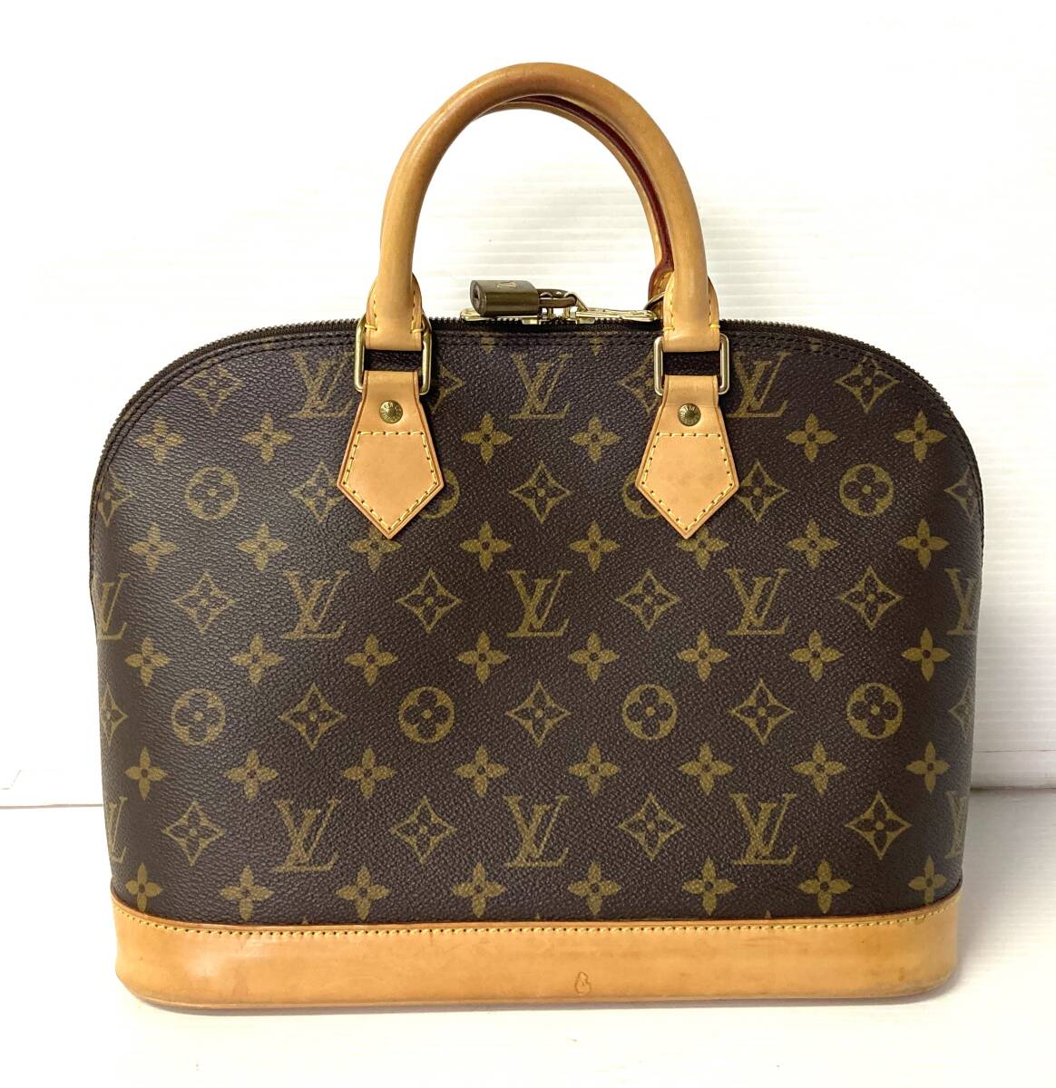 ★☆LOUIS VUITTON ルイヴィトン モノグラム アルマ ハンドバッグ トートバッグ ブラウン系 M51130/BA0958 メンズ レディース☆★の画像5