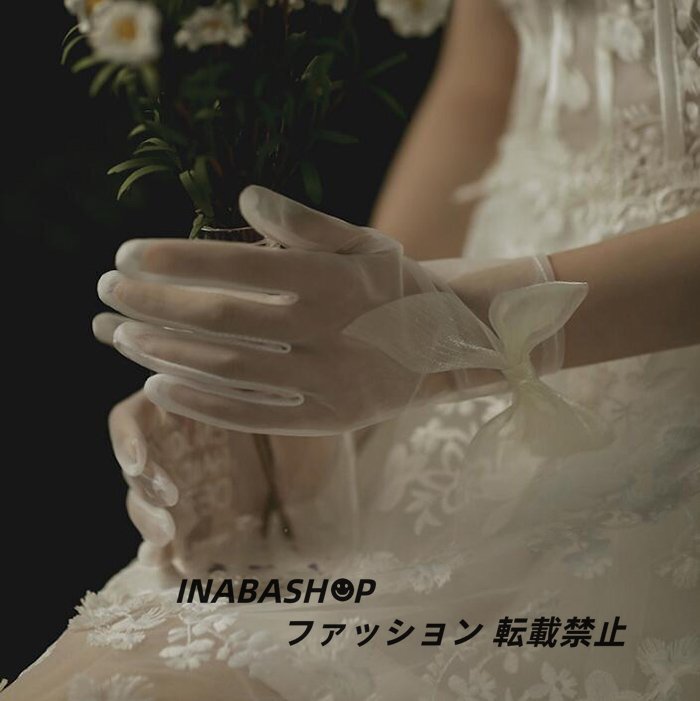 【ショート ミドルグローブ】ウェディンググローブ Wedding Gloves ウエディンググローブ ウェディング小物 ブライダル小物_画像3