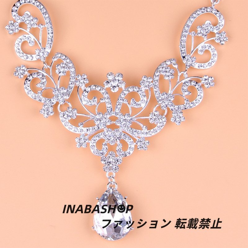 [3 point set ] wedding accessory necklace wedding small articles wedding accessory wedding jewelry biju-