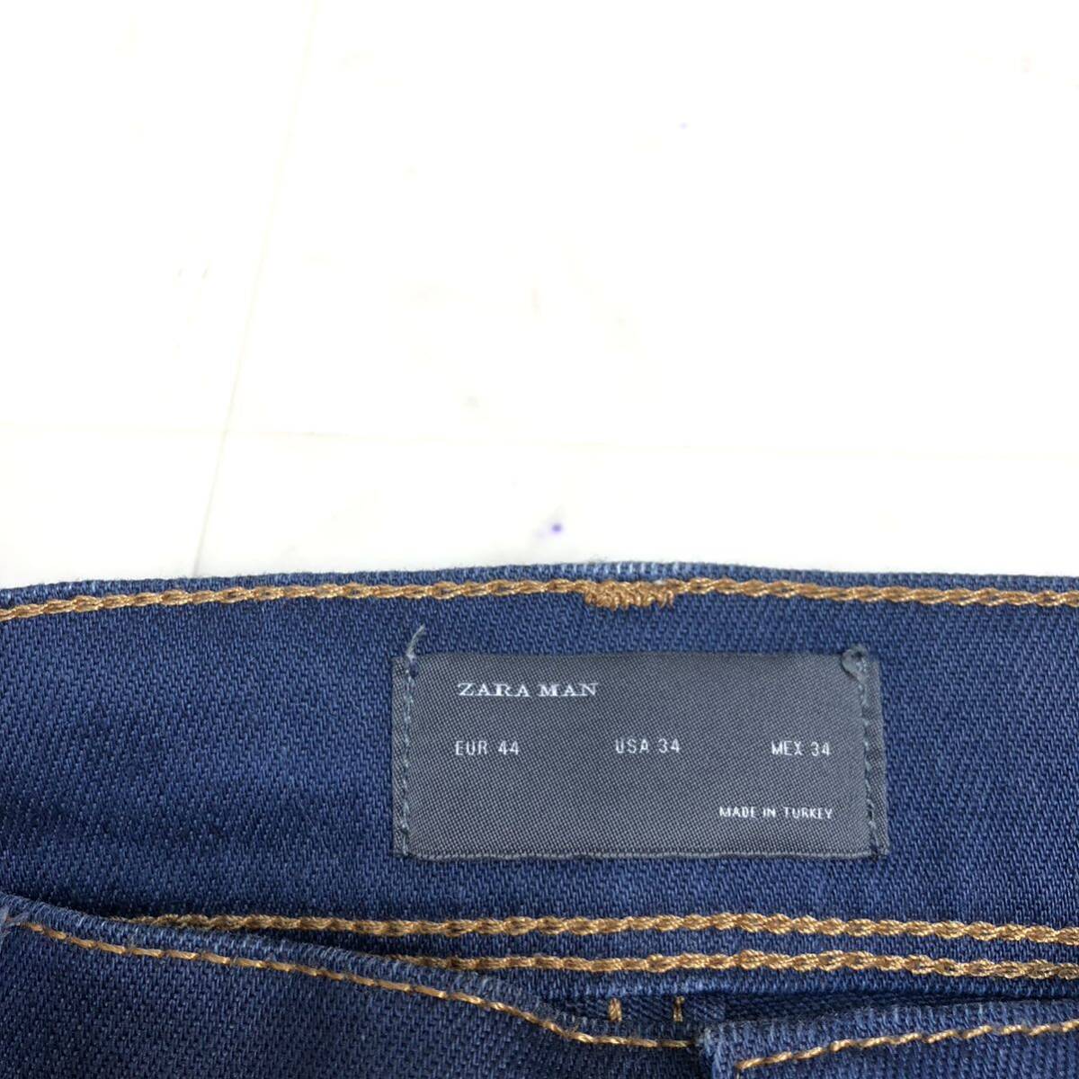 【送料360円】ZARA MAN ザラマン テーパードジーンズ デニムパンツ 男性用 メンズ EUR44 古着 N-298_画像4