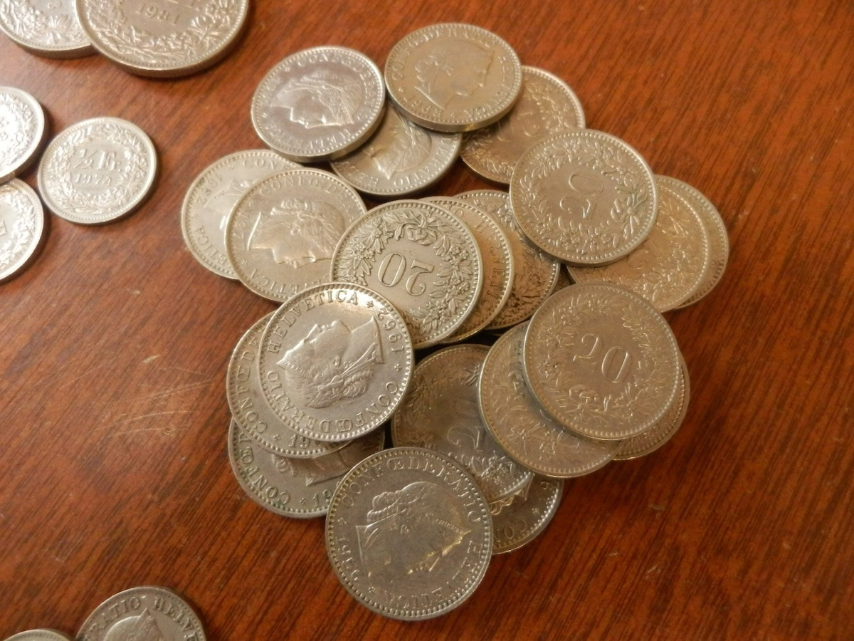 貨幣 硬貨 海外古銭 20 / スイス フラン ラッペン CONFOEDERATIO HELVETICA 重量:198.2g まとめて大量setの画像3