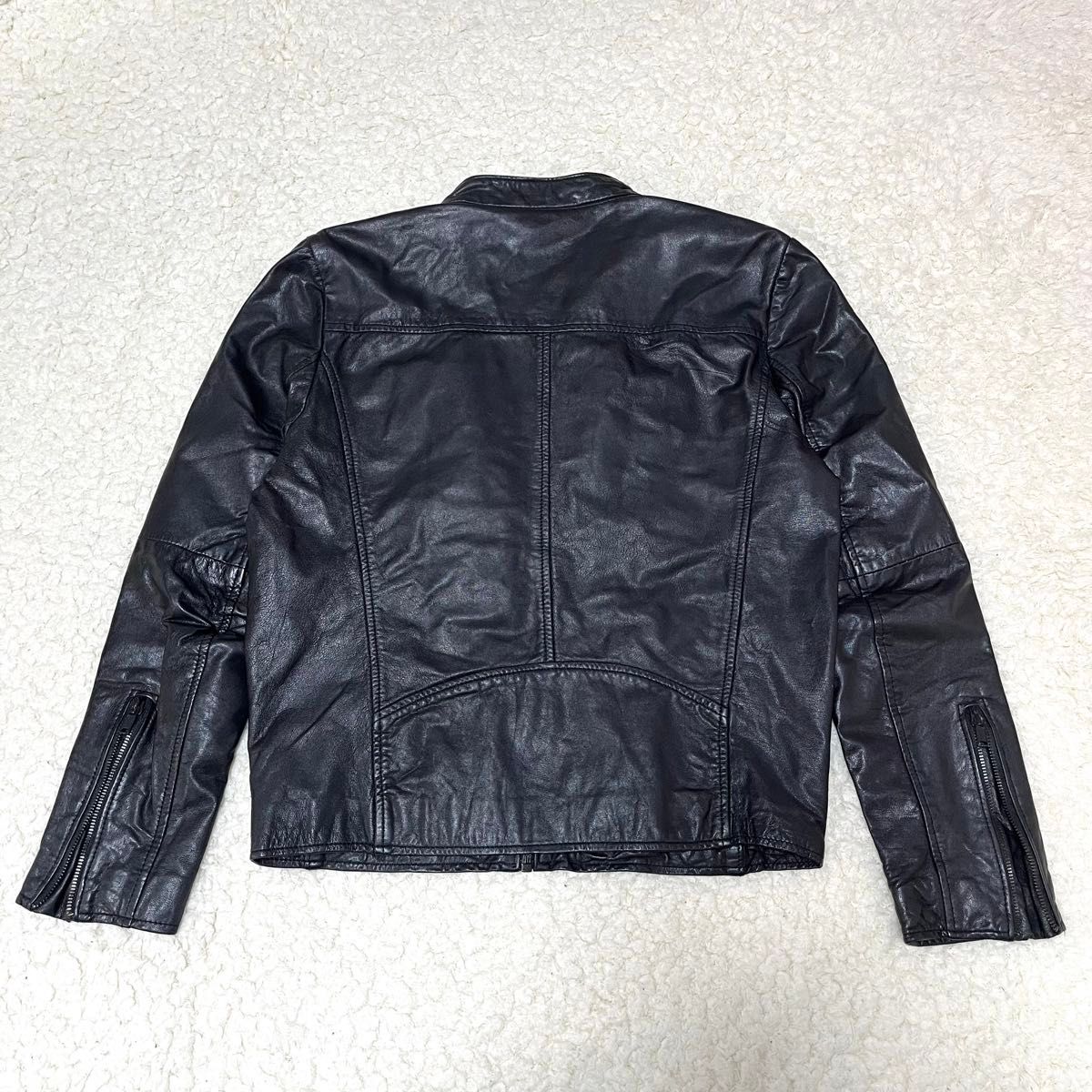 レア】 GAP ゴートレザー シングル レザージャケット S オールド レア】 GAP ゴートレザー シングル レザージャケット S オールド