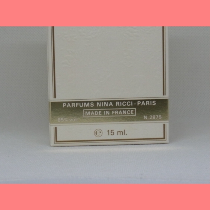 !_ труба :346-10 *[ не использовался ] Nina Ricci духи PARFUMS NINA RINA RICCI - PARIS 15ml *