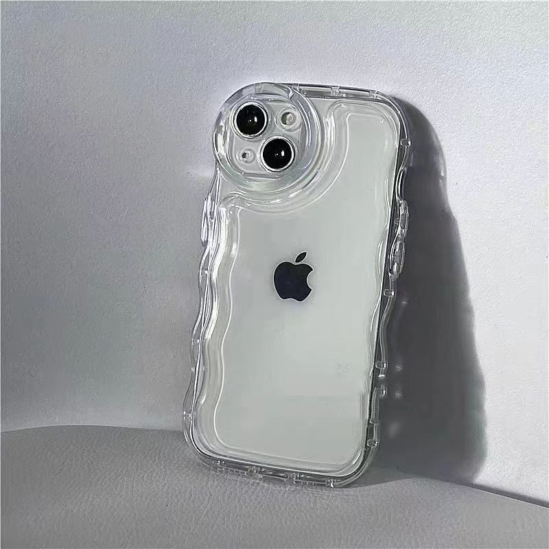 iPhone15 透明 スマホ ケース クリア ぷくぷく アクスタ シェイカー