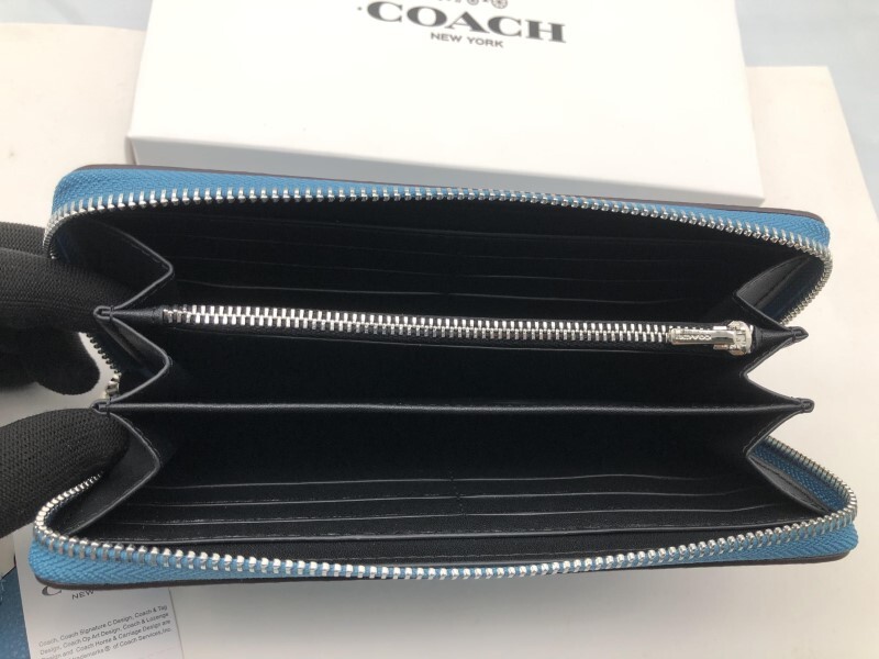 コーチ COACH 長財布 財布 シグネチャー アコーディオンラウンドジップウォレット新品 未使用 贈り物 CK427 l205の画像8