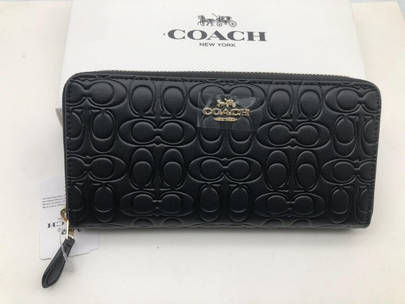 コーチ COACH 長財布 財布 シグネチャー アコーディオンラウンドジップウォレット新品 未使用 贈り物F39631 s187の画像1