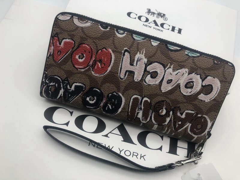 コーチ COACH 長財布 財布 シグネチャー アコーディオンラウンドジップウォレット財布 新品 未使用 贈り物CM837 n331の画像6