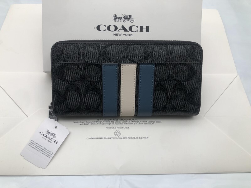 コーチ COACH 長財布 財布 シグネチャー アコーディオンラウンドジップウォレット 新品 未使用 贈り物F26070 b120の画像2