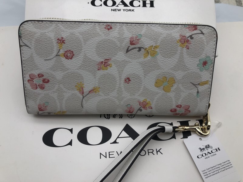 コーチ COACH 長財布 財布 チョークマルチフローラル オシャレデザイン 花柄 新品 未使用 贈り物b101 C8695_画像4