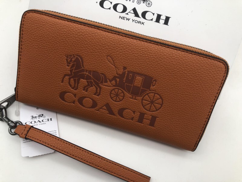 コーチ COACH 長財布 財布 ロング ジップ ストラップ付き ラウンドファスナー 新品 未使用 贈り物w152C C3548_画像2