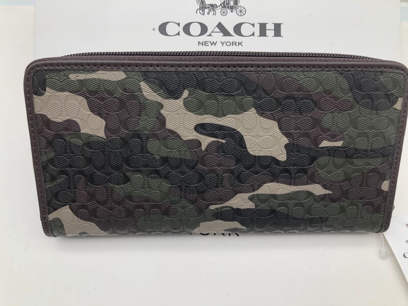 コーチ COACH 長財布 財布 ファティーグカモフラージュ 迷彩 新品 未使用 贈り物 F74546 h150_画像4