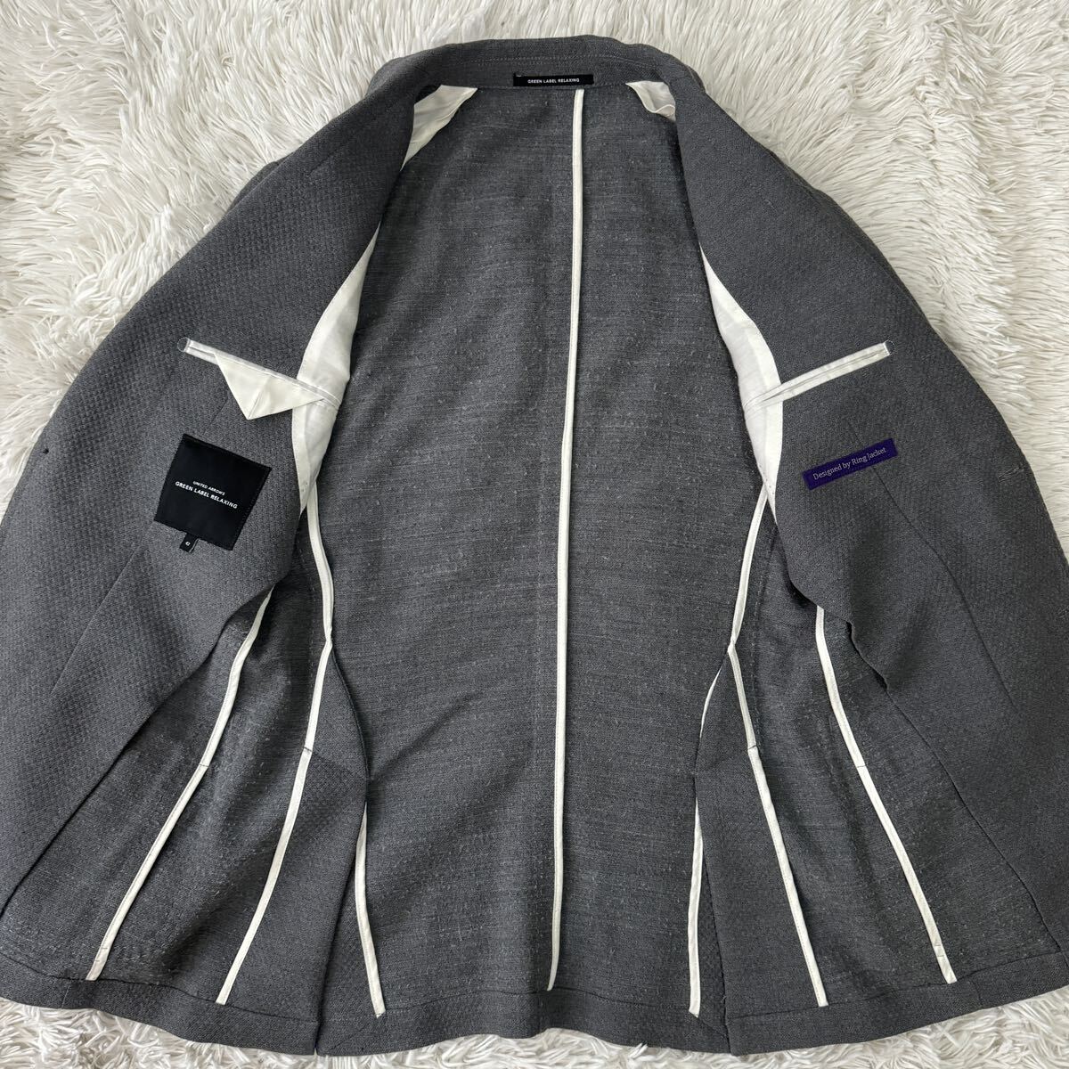  ultimate beautiful goods [. ultimate. excellent article ] green lable lilac comb ng× ring ja Kett sia soccer tailored jacket spring summer gray S corresponding feeling of luxury 